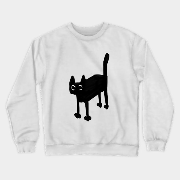 Scratchy the cat Crewneck Sweatshirt by deus099